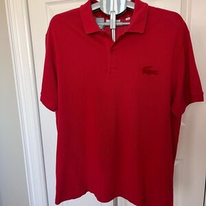 Lacoste Red Men's Polo XXL